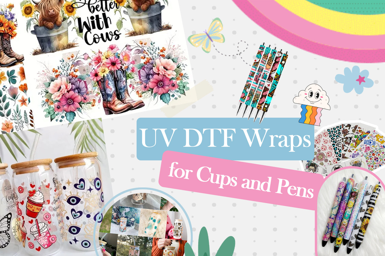 Unleash Your Creativity: UV DTF Wraps for Cups and Pens