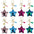 Wholesale Pentagram Sequin Bell Tassel Reflective Bright Surface Star Keychains