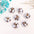 Wholesale 50PCS Small Fragrant Colored Hair Balls Metal Loose Beads Fabric Spacer Beads Diy Accessories