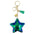 Wholesale Pentagram Sequin Bell Tassel Reflective Bright Surface Star Keychains