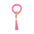 Wholesale PU Wrist Keychain Color Luminous